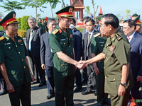 Thủ tướng Phạm Minh Chính dự Lễ kỷ niệm 45 năm 'Con đường tiến đến đánh đổ chế độ diệt chủng Pol Pot' của Thủ tướng Campuchia Hun Sen