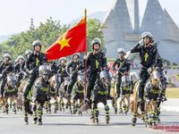 Mãn nhãn ngắm CSCĐ kỵ binh cùng mô tô đặc chủng lần đầu xuất hiện ở Lào Cai