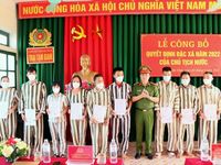 Các trại giam công bố quyết định đặc xá của Chủ tịch nước