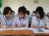 Các trường học ở Hà Tĩnh tăng cường thời lượng ôn tập cho học sinh lớp 9