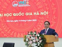 Thủ tướng gửi thông điệp quan trọng về đào tạo nhân lực khi tới thăm trụ sở mới của ĐHQG Hà Nội