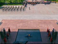 Chùm ảnh quân đội Nga duyệt binh mừng ngày chiến tại Moscow