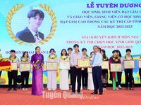 Tuyên dương 190 học sinh, sinh viên đạt giải cao trong các kỳ thi chọn học sinh giỏi