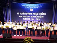 Hà Nội tuyên dương 759 học sinh giỏi tiêu biểu