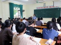 Trường học ở Hà Tĩnh tập trung hệ thống kiến thức, củng cố kỹ năng cho học sinh lớp 12