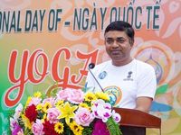 Hơn 500 người tham gia đồng diễn Ngày Quốc tế Yoga lần thứ 9 tại Đồng Tháp năm 2023