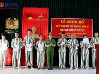 Nam Định, Lạng Sơn: Công bố Quyết định giảm án cho phạm nhân dịp Quốc khánh 2/9