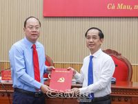 Ban Bí thư chuẩn y đồng chí Hồ Thanh Thủy giữ chức Phó Bí thư Tỉnh ủy Cà Mau