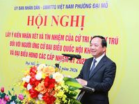 Cử tri nơi cư trú tín nhiệm Bộ trưởng Nguyễn Kim Sơn ứng cử ĐBQH khóa XVI