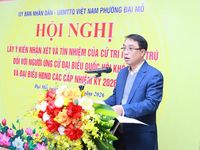 Cử tri nơi cư trú tín nhiệm Bộ trưởng Nguyễn Kim Sơn ứng cử ĐBQH khóa XVI