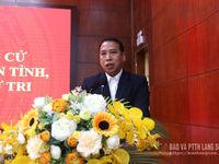 Ứng cử viên đại biểu HĐND tỉnh tiếp xúc cử tri xã Tân Đoàn và Văn Quan