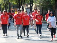 Sôi động Ngày chạy Olympic 'Vì sức khỏe toàn dân - Vì an ninh Tổ quốc' tại TP HCM