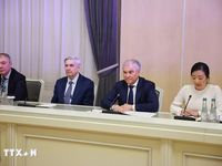 Thủ tướng Phạm Minh Chính hội kiến Chủ tịch Duma Quốc gia Nga Vyacheslav Volodin
