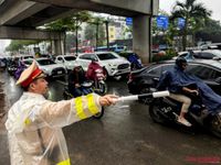Áp lực giao thông từ công trình chống ngập, lực lượng Công an chủ động đảm bảo TTATGT