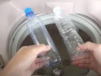 Điều gì xảy ra khi thả 1 chai nhựa rỗng vào máy giặt?