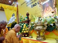 Trang nghiêm lễ nhập kim quan Trưởng lão Hòa thượng Thích Thanh Dục