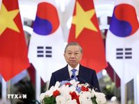 Tổng Bí thư, Chủ tịch nước và Phu nhân chủ trì chiêu đãi Tổng thống Hàn Quốc và Phu nhân