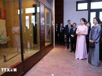 Hoạt động của Phu nhân Tổng Bí thư, Chủ tịch nước và Phu nhân Tổng thống Hàn Quốc tại Bảo tàng Dân tộc học Việt Nam