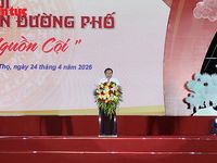 Tái hiện không gian văn hóa Hùng Vương qua lễ hội đường phố