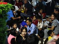 Biển người đổ về Công viên Văn Lang xem pháo hoa dịp Giỗ Tổ Hùng Vương
