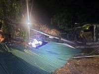 Mưa đá xuất hiện, dông lốc gây thiệt hại tài sản tại Thái Nguyên