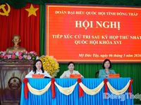 Cử tri kiến nghị nhiều vấn đề từ thực tiễn