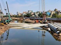 Gấp rút hoàn thành loạt công trình 'giải cứu' Hà Nội trước mùa mưa bão