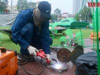 Đội nắng thi công hạ tầng cho đêm giao hưởng giữa non ngàn Thái Nguyên