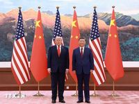 Chủ tịch Trung Quốc Tập Cận Bình và Tổng thống Mỹ Trump hội đàm tại Bắc Kinh