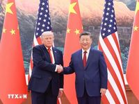 Chủ tịch Trung Quốc Tập Cận Bình và Tổng thống Mỹ Trump hội đàm tại Bắc Kinh