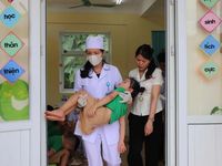 Diễn tập 'Điều tra, xử lý vụ ngộ độc thực phẩm tại bếp ăn tập thể trong trường học'