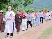 Tịnh xá Linh Sơn (xã Thắng Lợi, Thanh Hóa) tổ chức chương trình 'Rước Phật về làng'