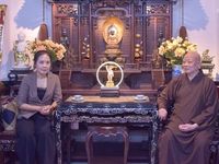Lãnh đạo Ban Tôn giáo Chính phủ thăm Hòa thượng Thích Lệ Trang, Thượng tọa Thích Tâm Hải và Báo Giác Ngộ