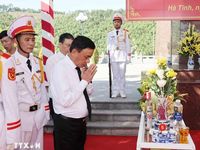 Lễ truy điệu và an táng hài cốt liệt sỹ tại tỉnh Hà Tĩnh