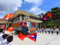 80 hài cốt liệt sĩ Quân tình nguyện và chuyên gia Việt Nam trở về đất mẹ từ nước bạn Lào