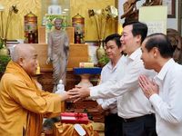 Lãnh đạo TPHCM thăm và chúc mừng Đại lễ Phật đản Phật lịch 2570 - Dương lịch năm 2026