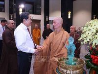 Chủ tịch Quốc hội Trần Thanh Mẫn chúc mừng Đại lễ Phật đản tại TP Hồ Chí Minh