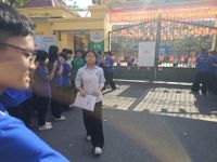 Thí sinh Hải Phòng hoàn thành môn thi Toán vào lớp 10