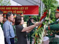 Dâng hương tưởng niệm các Anh hùng liệt sĩ và triển khai lấy mẫu hài cốt liệt sĩ chưa xác định được thông tin