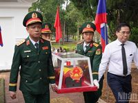 Phó Thủ tướng Phạm Thị Thanh Trà dự lễ truy điệu, an táng hài cốt liệt sĩ quân tình nguyện Việt Nam tại Quảng Ngãi