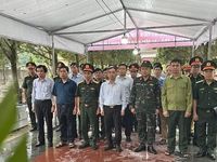 Điện Biên lấy mẫu, số hóa thông tin 128 hài cốt liệt sĩ tại nghĩa trang liệt sĩ Tuần Giáo