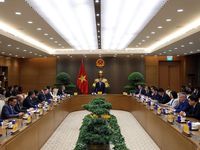 Phó Thủ tướng Thường trực Phạm Gia Túc làm việc với Hội đồng Năng lượng gió toàn cầu