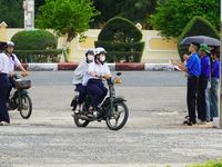 Thí sinh tại Đặc khu Phú Quý phấn khởi sau môn Toán tự tin đạt điểm cao