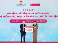 Ra mắt mô hình Kiosk thông minh và hệ thống xác thực, cấp bản sao số tài liệu điện tử tại Ninh Bình
