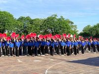 Hơn 2.000 thanh niên đồng diễn ấn tượng, khởi động chặng 2 Hành trình 'Tôi yêu Tổ quốc tôi' tại Huế
