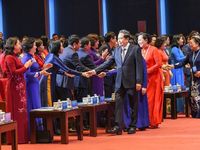 Chủ tịch Quốc hội Trần Thanh Mẫn dự Đại hội đại biểu Phụ nữ toàn quốc