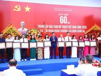 Bảo tàng Mỹ thuật Việt Nam đón nhận Huân chương Lao động hạng Ba, khẳng định vị thế trung tâm mỹ thuật hàng đầu cả nước