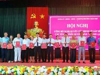 Các địa phương công bố nghị quyết về sắp xếp thôn, tổ dân phố