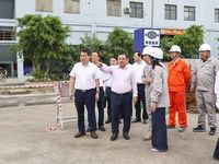 Chủ tịch HĐTV Vinachem kiểm tra tiến độ đầu tư công nghệ sản xuất MAP tại DAP - Vinachem