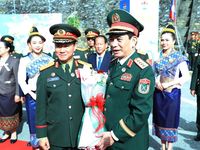 Việt Nam - Lào khởi động Giao lưu hữu nghị quốc phòng biên giới lần 3